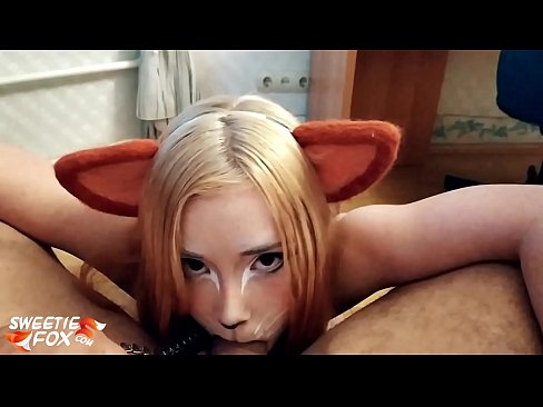 ❤️ Kitsune आफ्नो मुखमा डिक र कम निल्यो ☑ सेक्स ❌